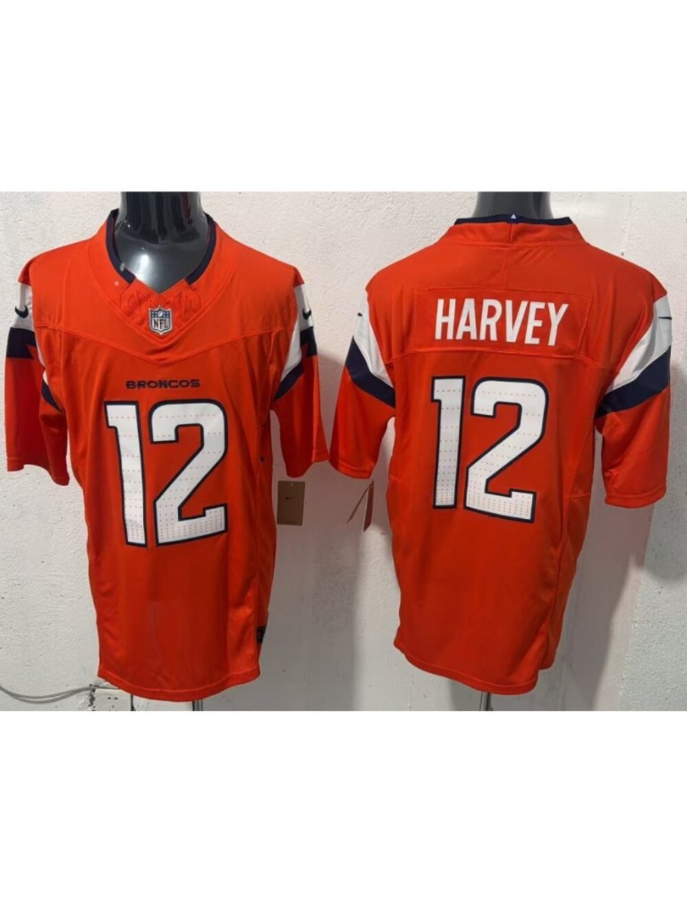 RJ Harvey Orange Stitched Jersey Vapor